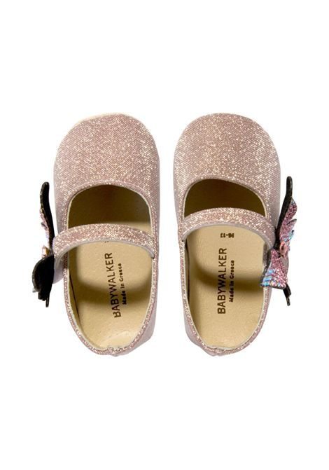 Ballerine con farfalla BABYWALKER | PB1644DUSTY PINK